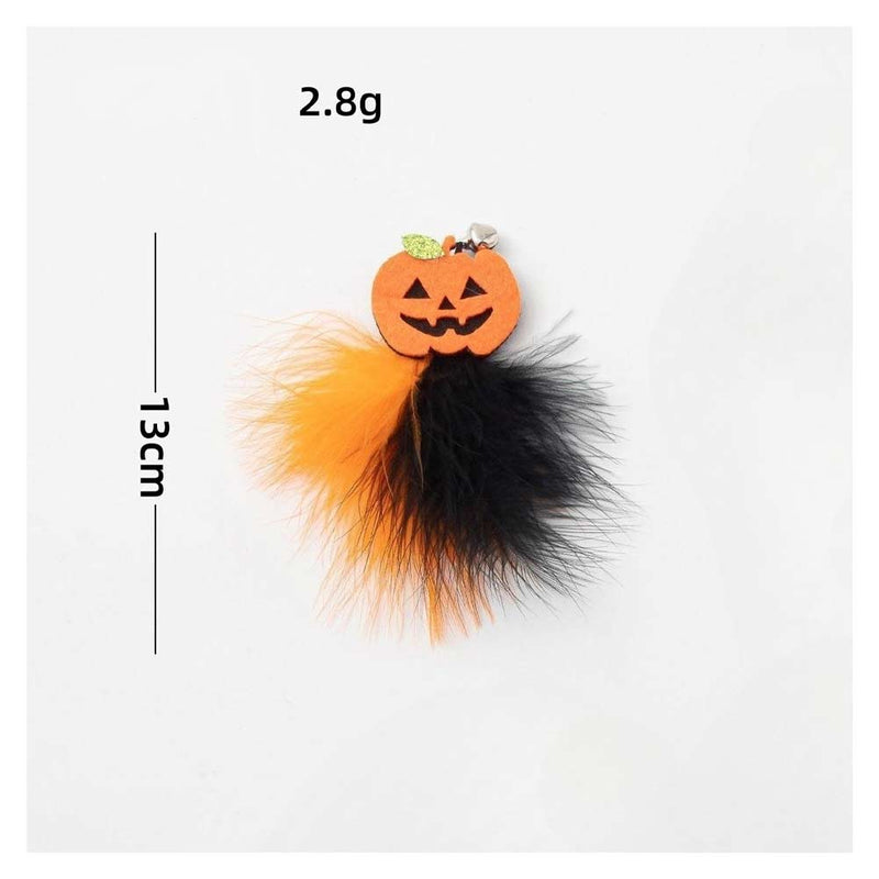 cat toy new cat teaser stick pumpkin ghost feather bell Toy