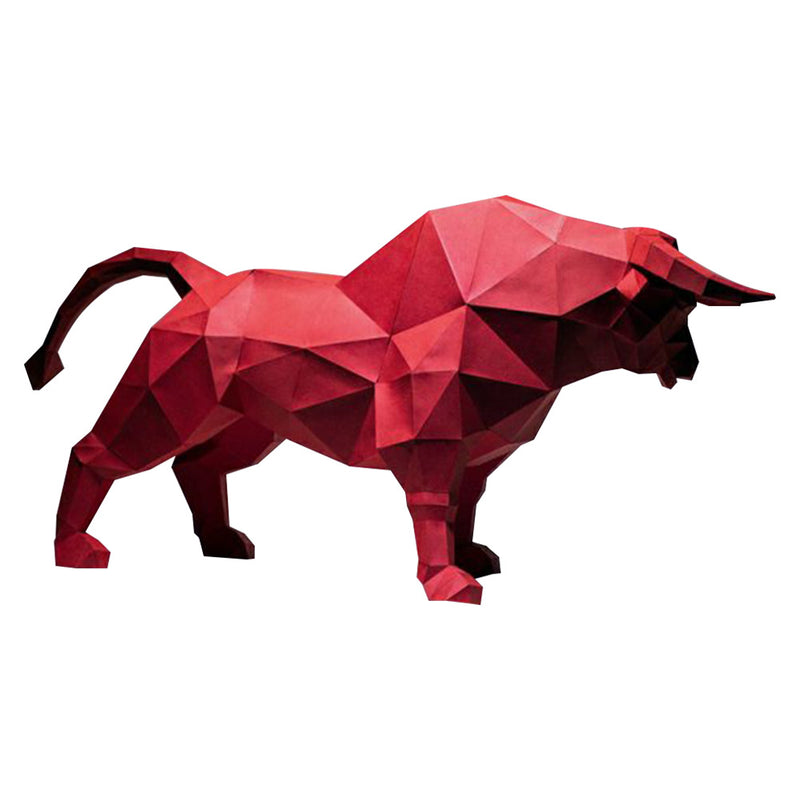 Cattle Creative 3D Paper Model DIY Puzzle Home Decorations Hand Made Fashion Action Figures Animal Paper Craft Gift Adult Toys