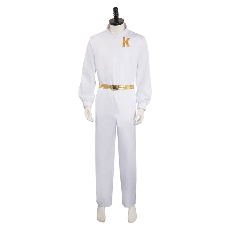 Movie BarB Pink Style Ken White Men Outfits Halloween Carnival Cosplay Costume BarBStyle