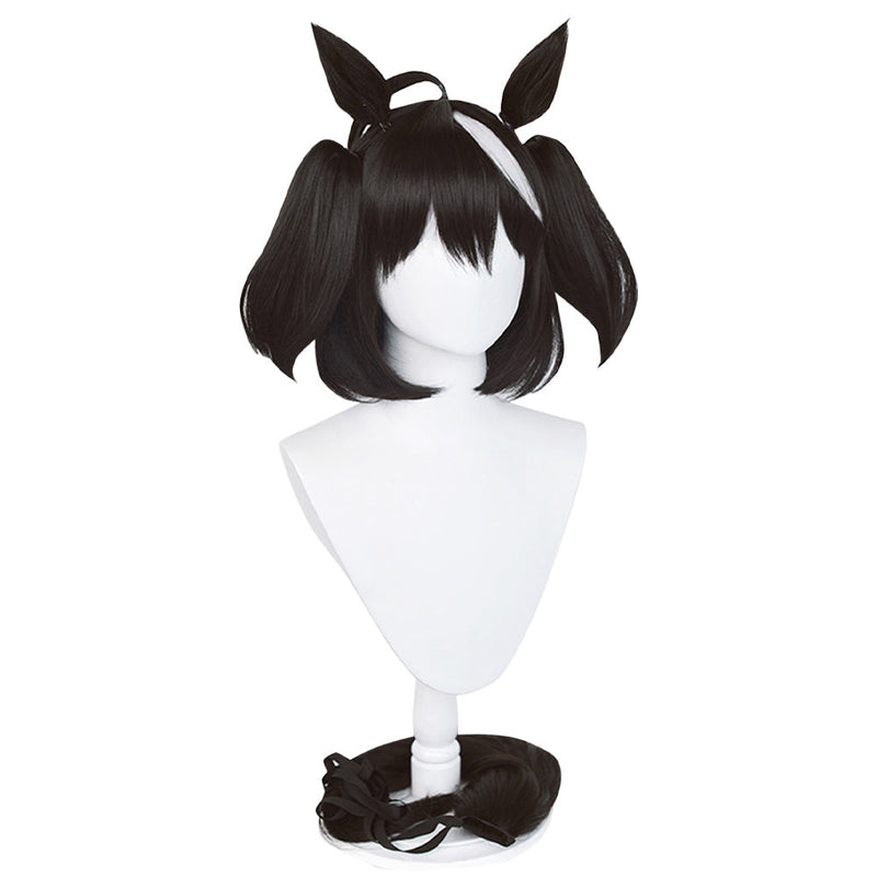 VeeGet VeeGet Pretty Derby Kitasan Black Wig Synthetic HairCarnival Halloween Party Cosplay Wig