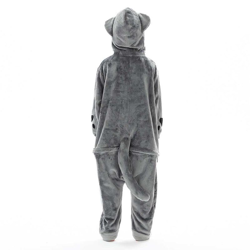 Children Animal Pajamas Cartoon British Shorthair Cat Onesies Kids Warm Flannel Hooded Sleepwear