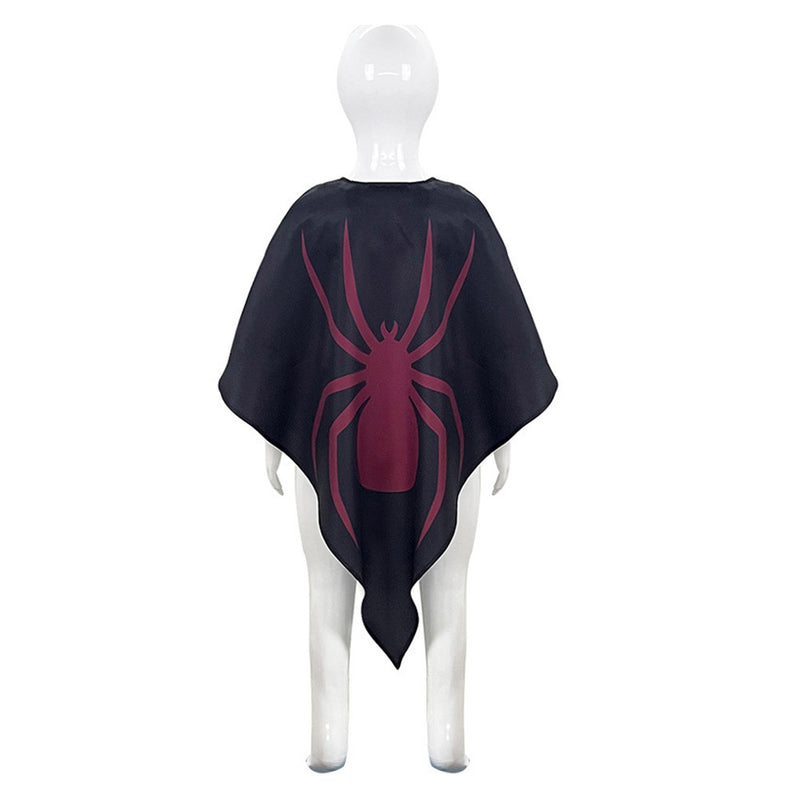 Children spiderman Cloak Cosplay Costume Outfits Halloween Carnival Party Disguise Suit