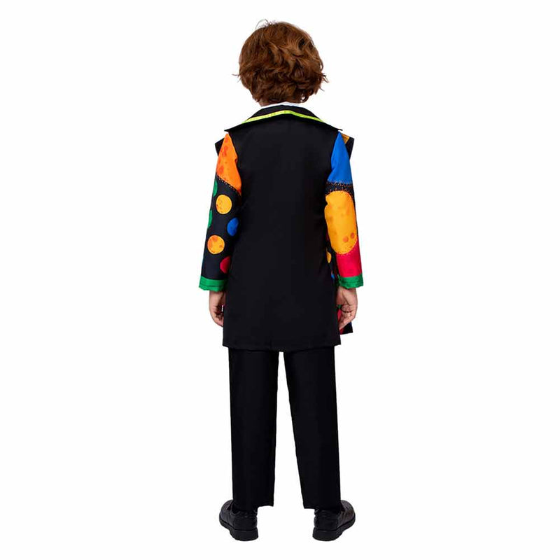 Children‘s Horror Party Evil Joker Role Playing Cosplay Costume Outfits Halloween Carnival Suit