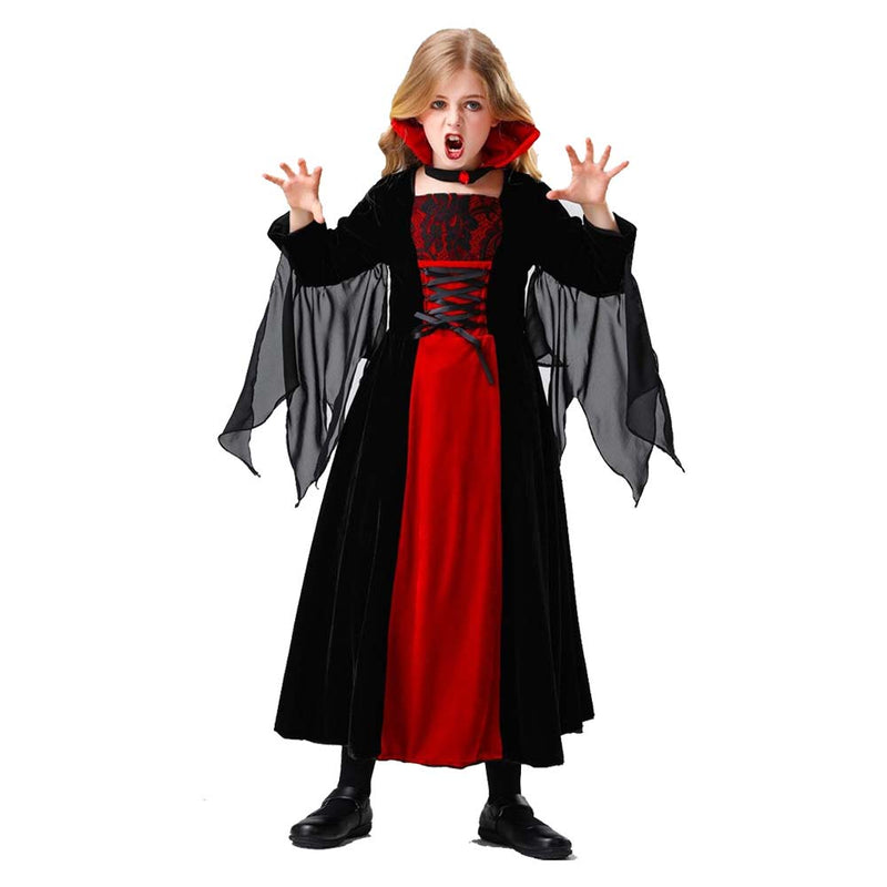 Children‘s medieval vampire costume Cosplay Costume Outfits Halloween Carnival Suit