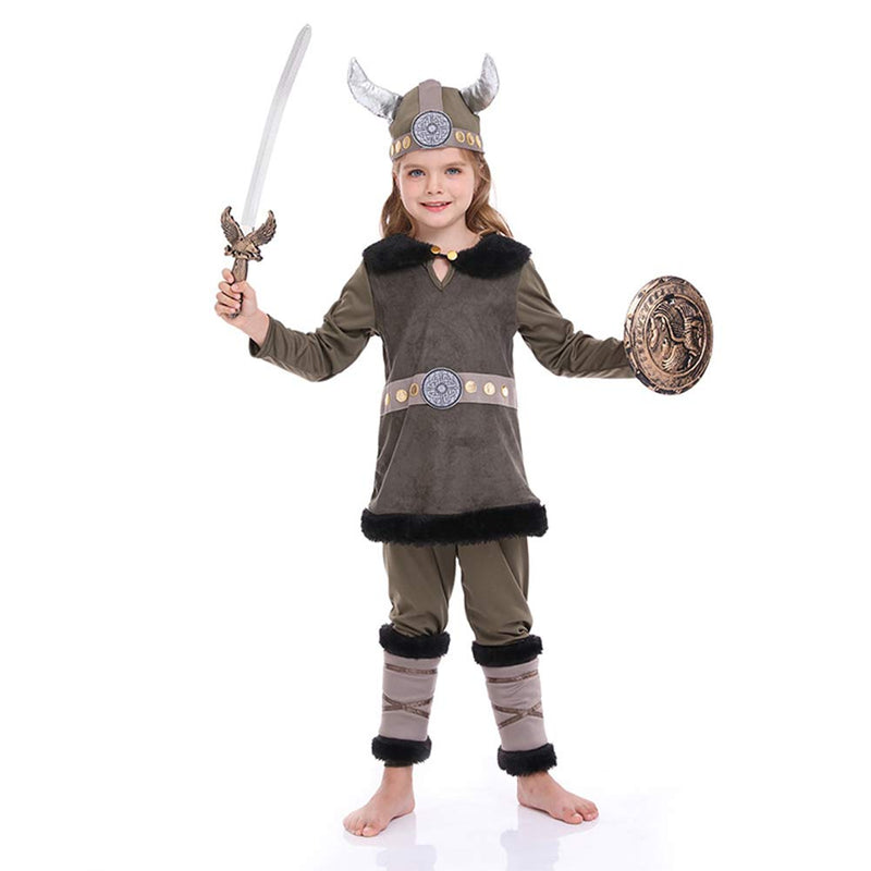 Children‘s pirate warrior suit Viking performance suit Cosplay Costume Outfits Halloween Carnival Suit