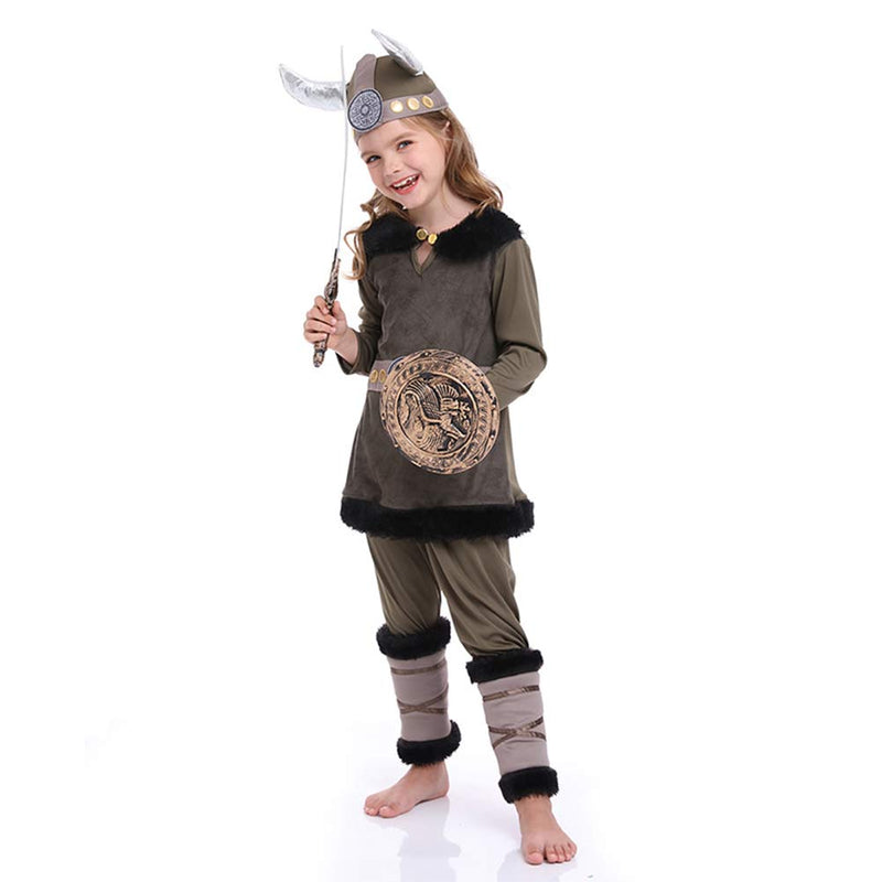 Children‘s pirate warrior suit Viking performance suit Cosplay Costume Outfits Halloween Carnival Suit