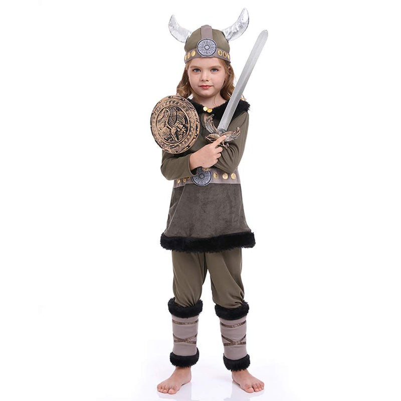 Children‘s pirate warrior suit Viking performance suit Cosplay Costume Outfits Halloween Carnival Suit