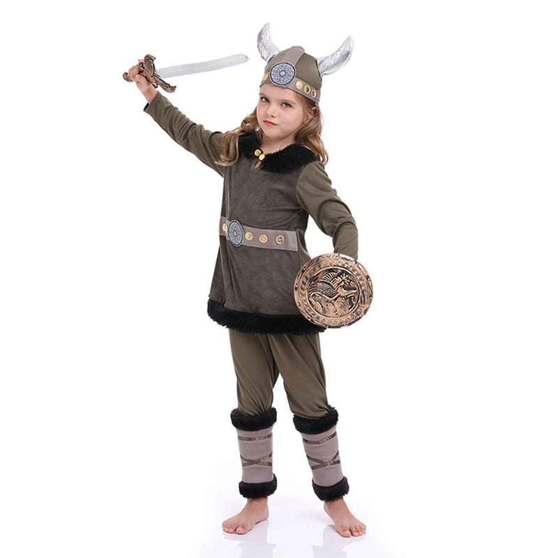 Children‘s pirate warrior suit Viking performance suit Cosplay Costume Outfits Halloween Carnival Suit