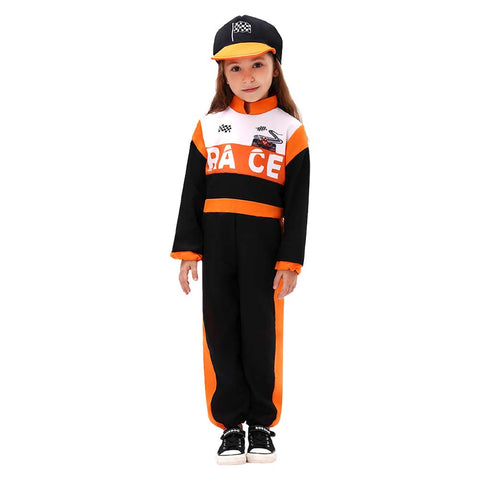 ﻿ Children‘s racing driver Cosplay Costume Outfits Halloween Carnival Suit Style