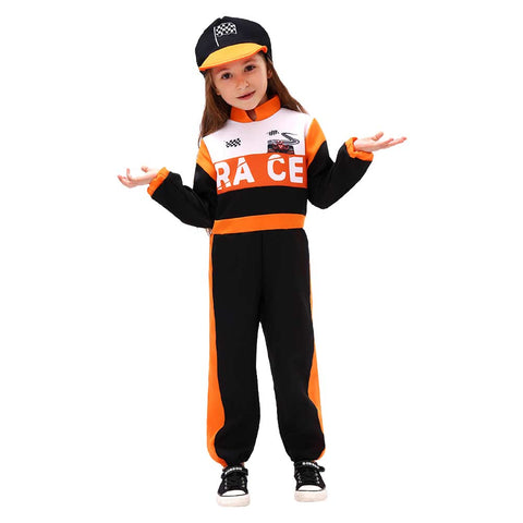 ﻿ Children‘s racing driver Cosplay Costume Outfits Halloween Carnival Suit Style