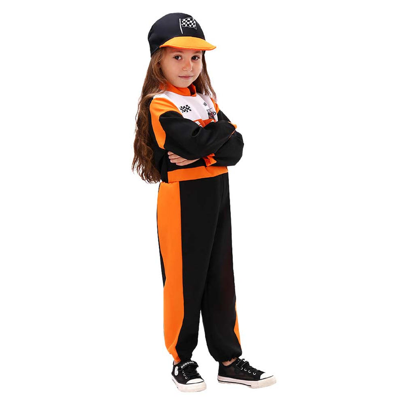 ﻿ Children‘s racing driver Cosplay Costume Outfits Halloween Carnival Suit Style