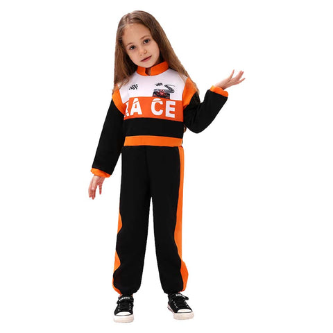 ﻿ Children‘s racing driver Cosplay Costume Outfits Halloween Carnival Suit Style