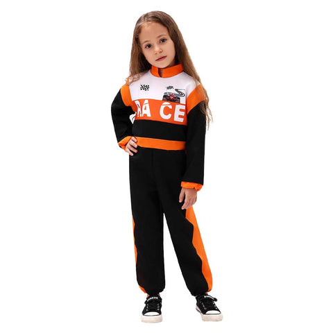 ﻿ Children‘s racing driver Cosplay Costume Outfits Halloween Carnival Suit Style