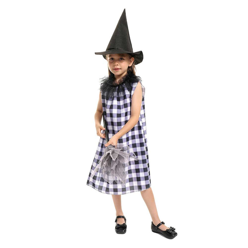 Children‘s Witch Cosplay Costume Outfits Halloween Carnival Suit