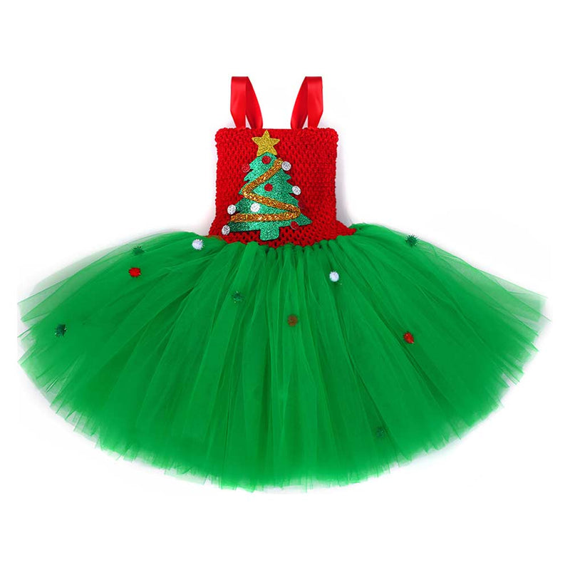 Christmas Cosplay Costume Kids Girls Led Tutu Dress Outfits Halloween Carnival Suit