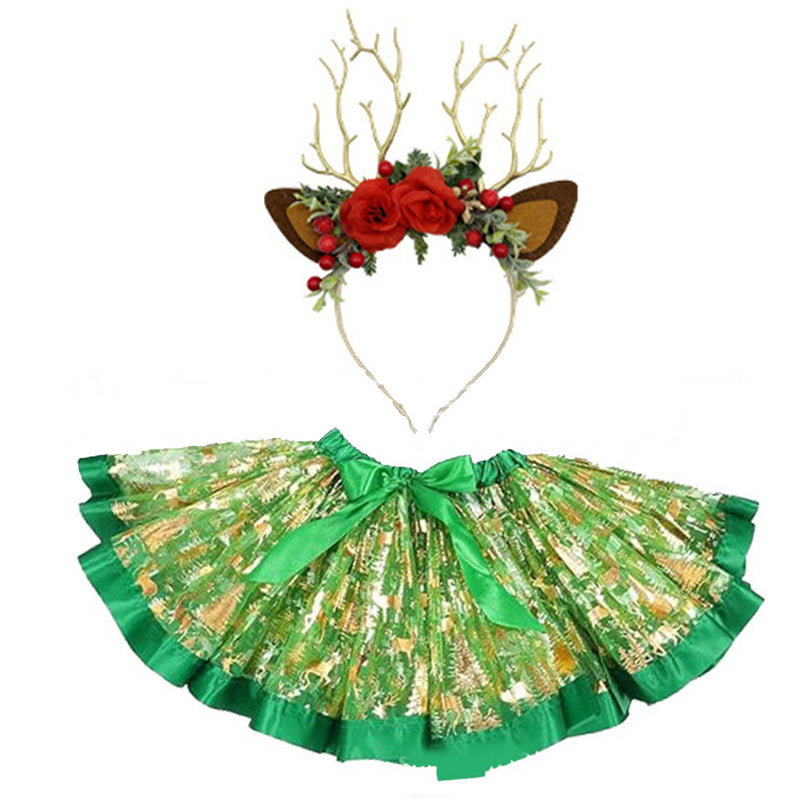 Christmas deer Kids Cosplay Costume Outfits Halloween Carnival Suit