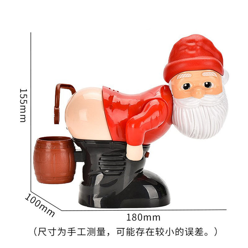 Christmas Electric Funny Santa Claus Shakes Hips Blows Bubbles with Lights Playing Water Bubble Machine Toy Children Accessories