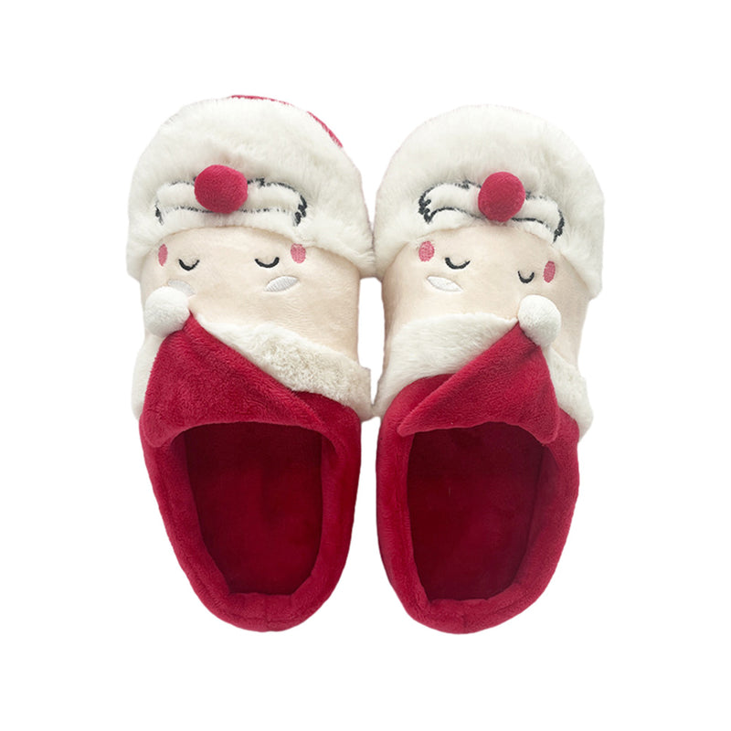 Christmas grandpa Slippers Women Men Indoor Warm Slipper Soft Plush Home  Winter Platform Shoes