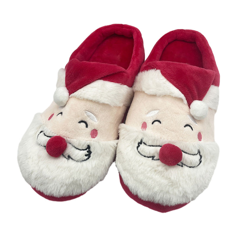 Christmas grandpa Slippers Women Men Indoor Warm Slipper Soft Plush Home  Winter Platform Shoes