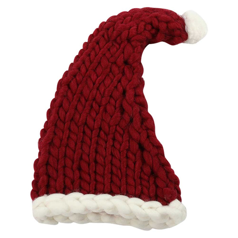 Christmas Hats Xmas Red Kintted Hat for Adult Kids New Year Festive Holiday Party Supplies Costume Accessories Gifts