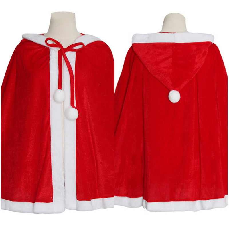 Christmas Kids Cloak Cosplay Costume Outfit Halloween Carnival Party Suit