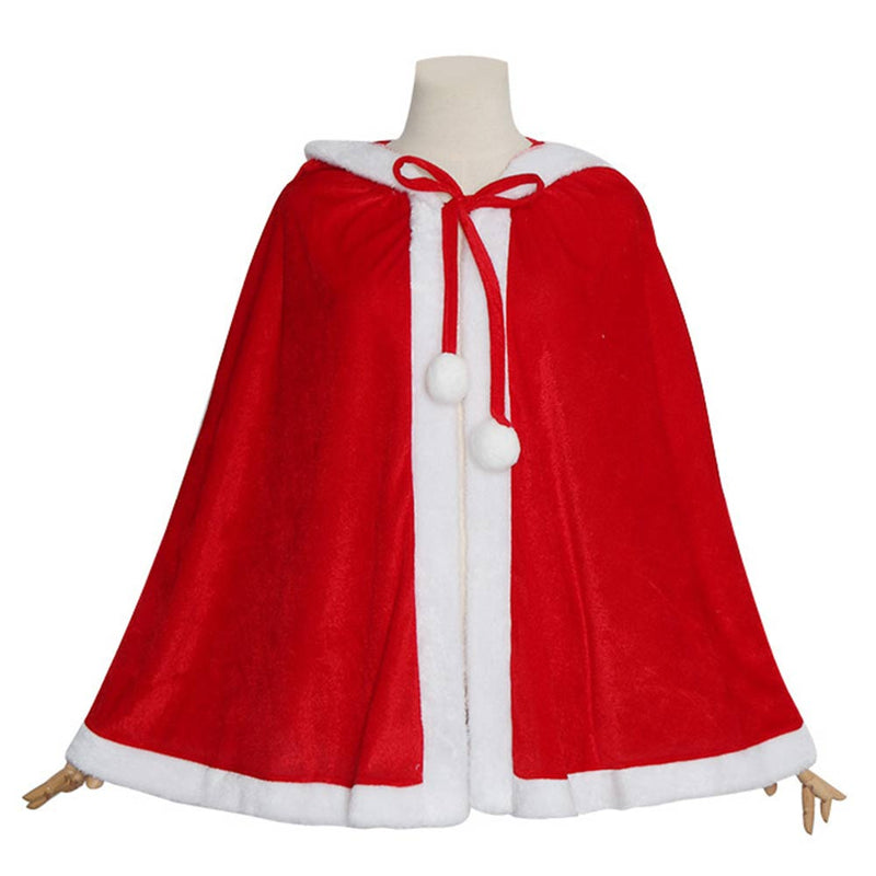 Christmas Kids Cloak Cosplay Costume Outfit Halloween Carnival Party Suit