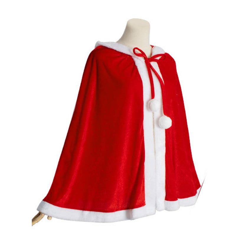 Christmas Kids Cloak Cosplay Costume Outfit Halloween Carnival Party Suit