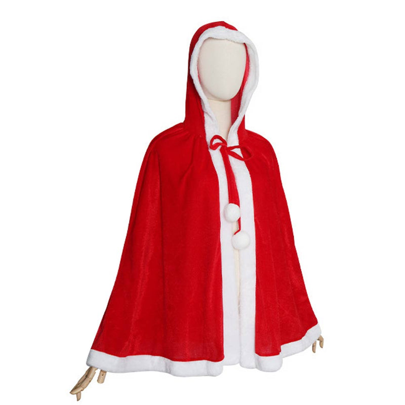 Christmas Kids Cloak Cosplay Costume Outfit Halloween Carnival Party Suit