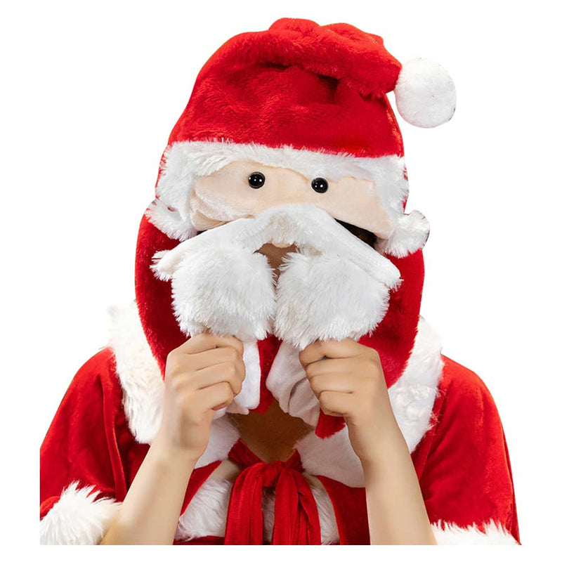 Christmas Santa Claus  Hats Xmas White beard Cap for Adult Kids New Year Festive Holiday Party Supplies Costume Accessories