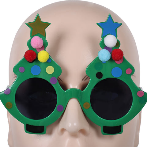 Christmas tree glasses cos Halloween Carnival Costume Accessories art the clown