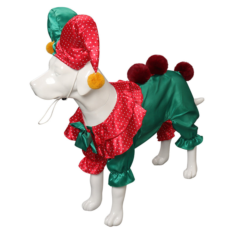 clown Pet dog halloween costume Cosplay Costume Outfits Halloween Carnival Party Suit