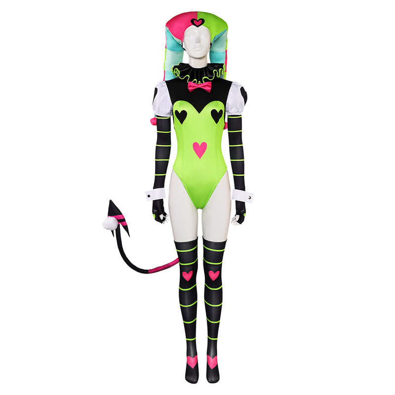 clown Sexy onesies Fizzarolli Helluva Boss Cosplay Costume Outfits Halloween Carnival Suit cosplay