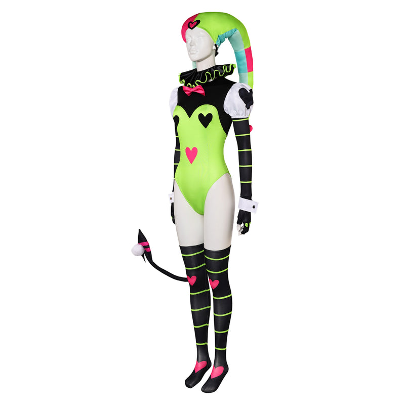 clown Sexy onesies Fizzarolli Helluva Boss Cosplay Costume Outfits Halloween Carnival Suit cosplay