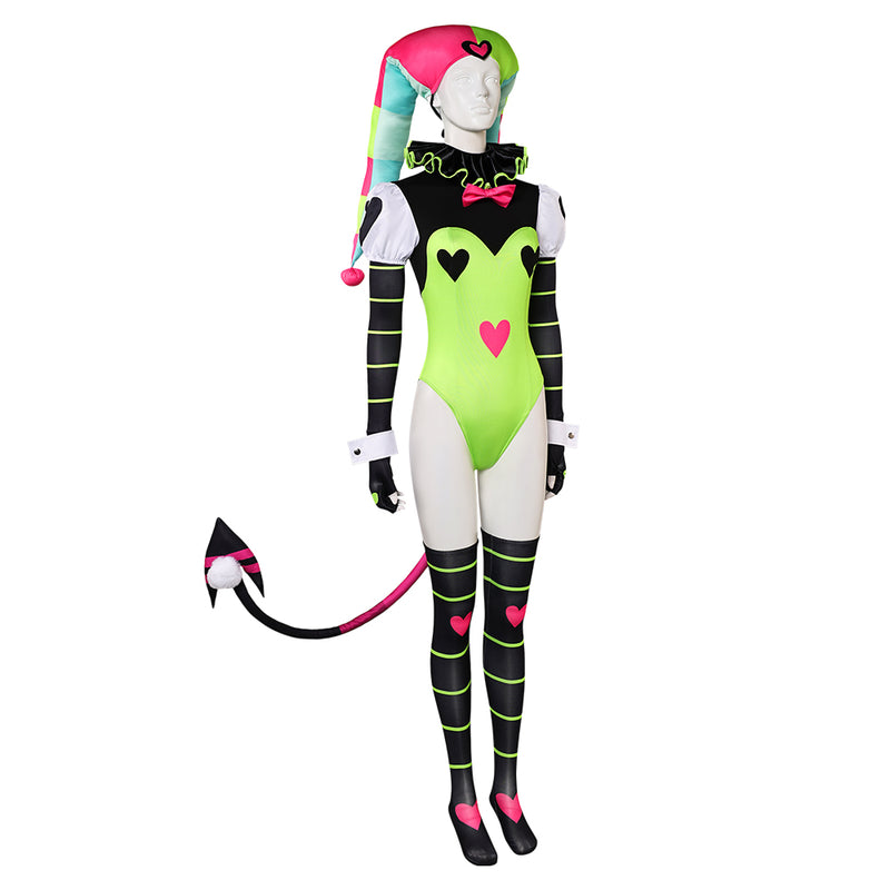 clown Sexy onesies Fizzarolli Helluva Boss Cosplay Costume Outfits Halloween Carnival Suit cosplay