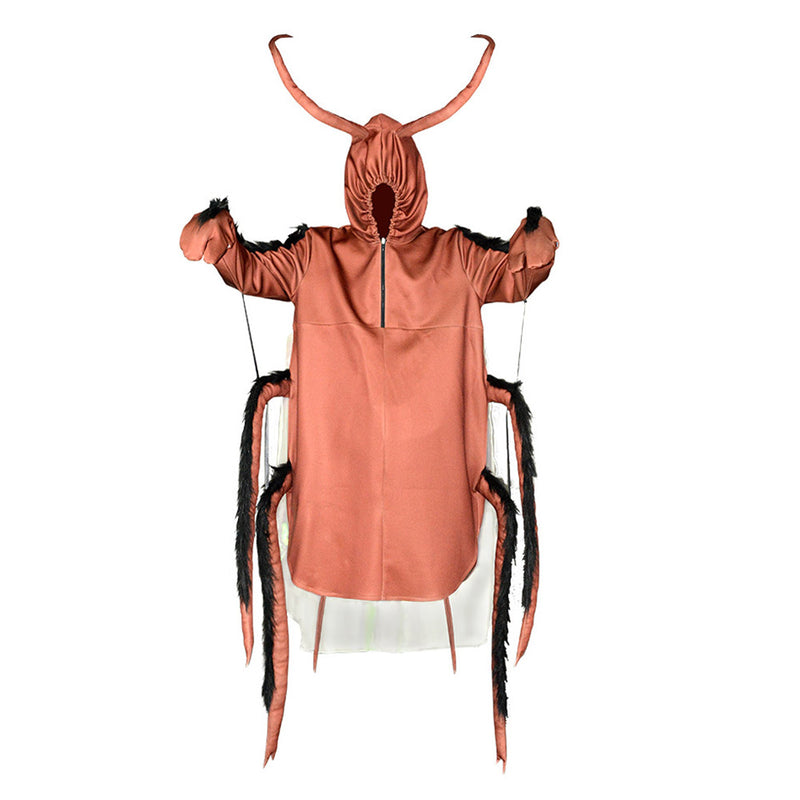 Cockroach Halloween Cosplay Costume Creepy Cockroach Role Play Funny Outfits Prank Party Masquerade Suit for Adult (Cockroach Costume, Adult)