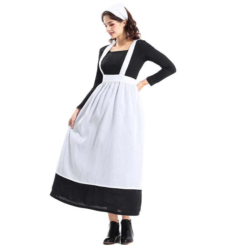 Colonial style estate maid dress Cosplay Costume Outfits Halloween Carnival Suit