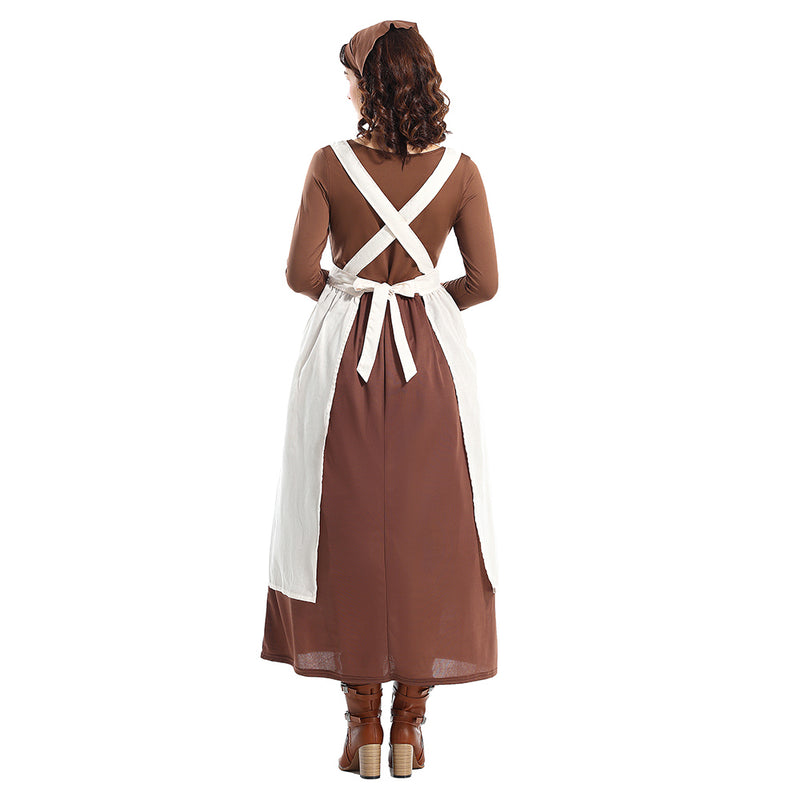 Colonial style estate maid dress Cosplay Costume Outfits Halloween Carnival Suit