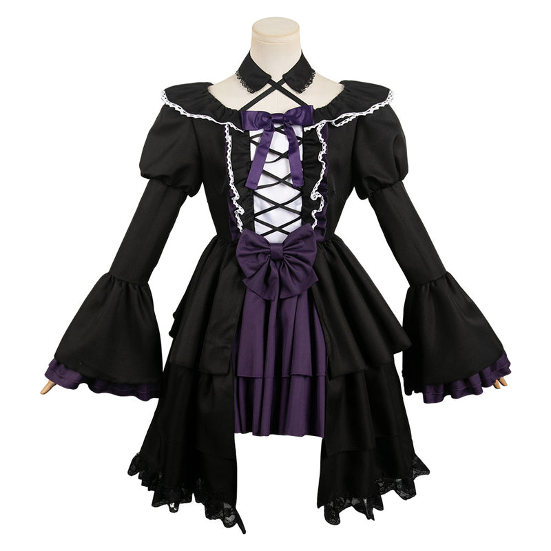 cos cosplay Akemi Homura Puella Magi Madoka Magica Cosplay Costume Outfits Halloween Carnival Suit