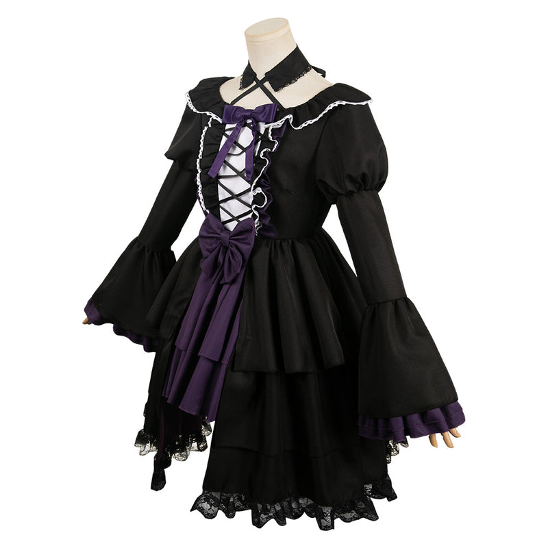 cos cosplay Akemi Homura Puella Magi Madoka Magica Cosplay Costume Outfits Halloween Carnival Suit