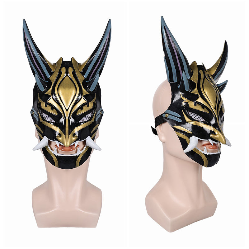 cos Genshin Impact mask xiao Helmet Masquerade Halloween Party Costume Props