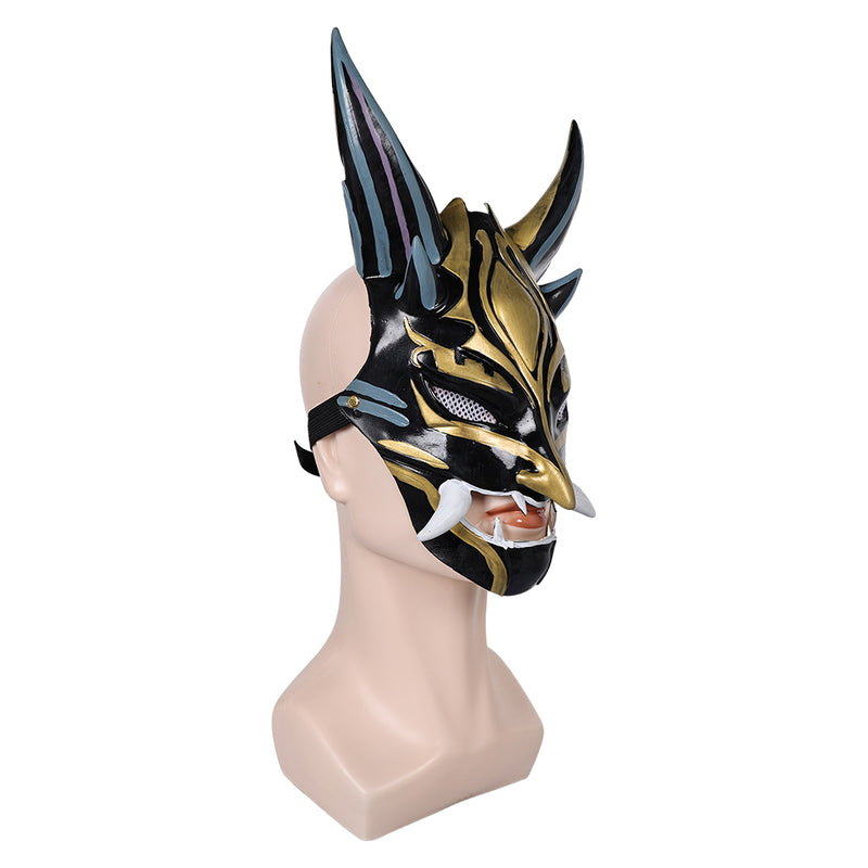 cos Genshin Impact mask xiao Helmet Masquerade Halloween Party Costume Props