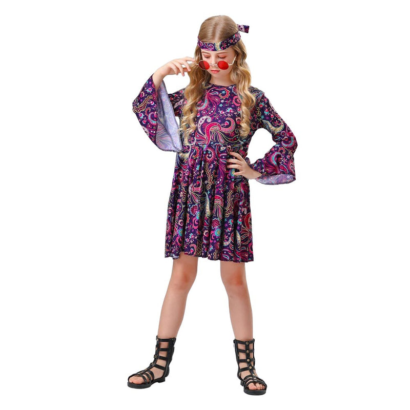 Cosplay Costume Outfits Halloween Carnival Suit 70s retro disco hippie dance costume