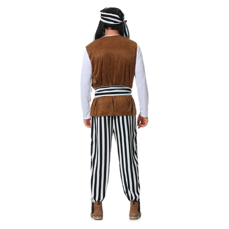 Cosplay Costume Outfits Halloween Carnival Suit Adult Men pirate