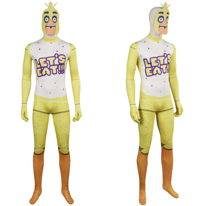 Cosplay Costume Outfits Halloween Carnival Suit Chica Game Toy Chica Chica jumpsuits printed onesie