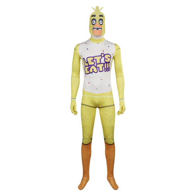 Cosplay Costume Outfits Halloween Carnival Suit Chica Game Toy Chica Chica jumpsuits printed onesie