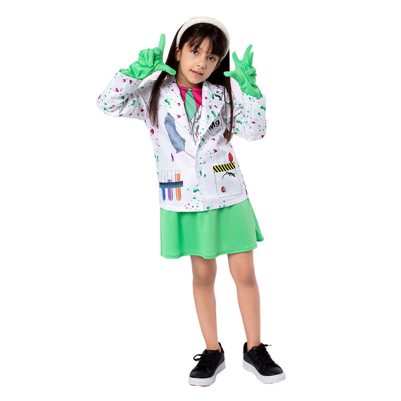 cosplay Costume Outfits Halloween Carnival Suit Child Scientists