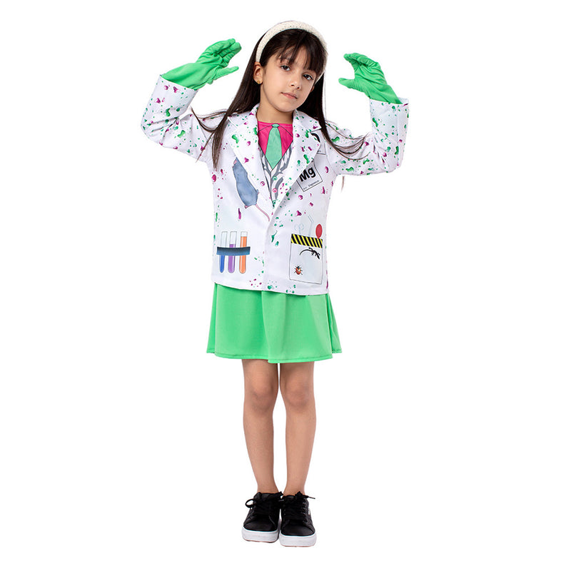 cosplay Costume Outfits Halloween Carnival Suit Child Scientists