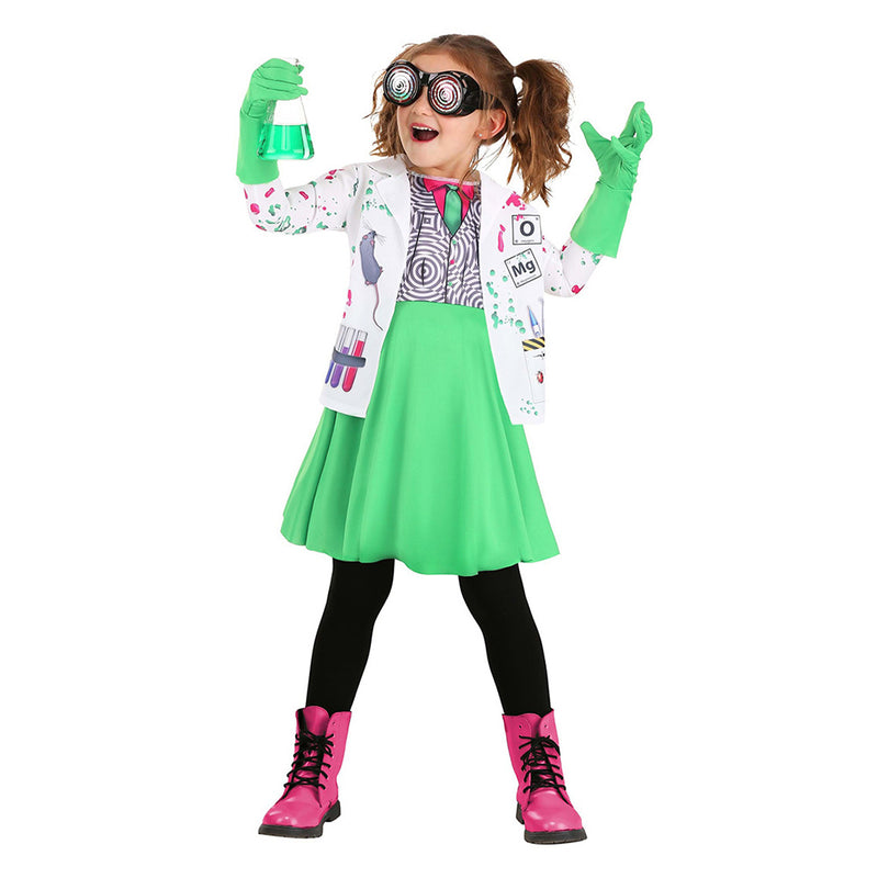 cosplay Costume Outfits Halloween Carnival Suit Child Scientists