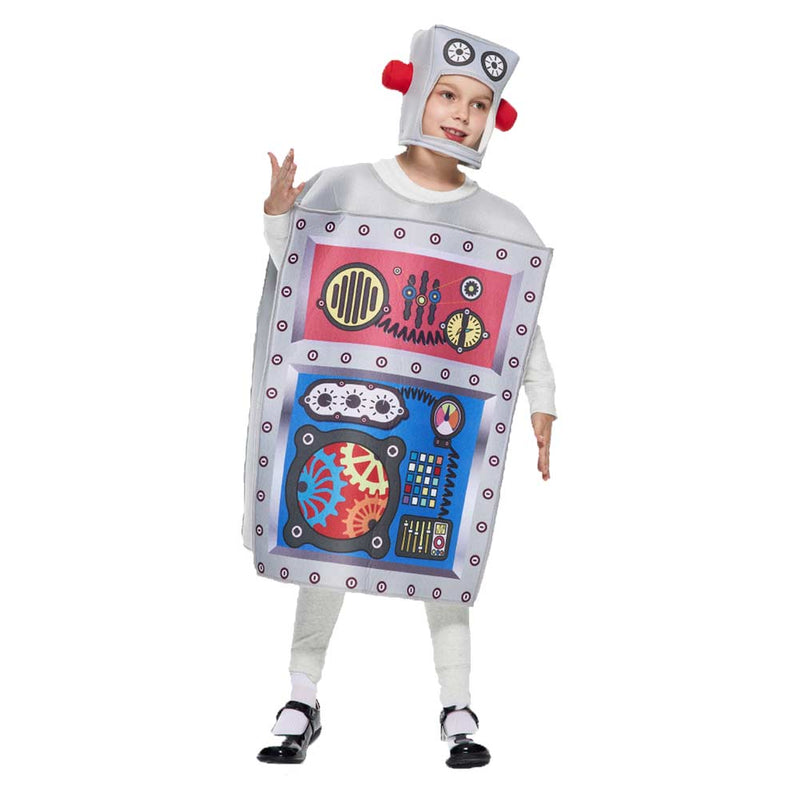 Cosplay Costume Outfits Halloween Carnival Suit Children‘s Performance Clothing Robot