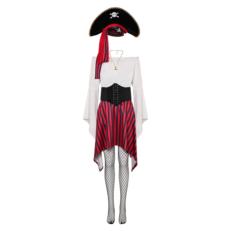 Cosplay Costume Outfits Halloween Carnival Suit dress women pirate